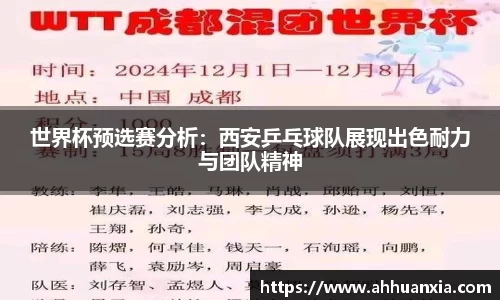 世界杯预选赛分析：西安乒乓球队展现出色耐力与团队精神